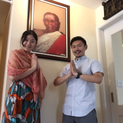 TOM(right) with Authorized Ashtanga Teacher in Tokyo (Momo)